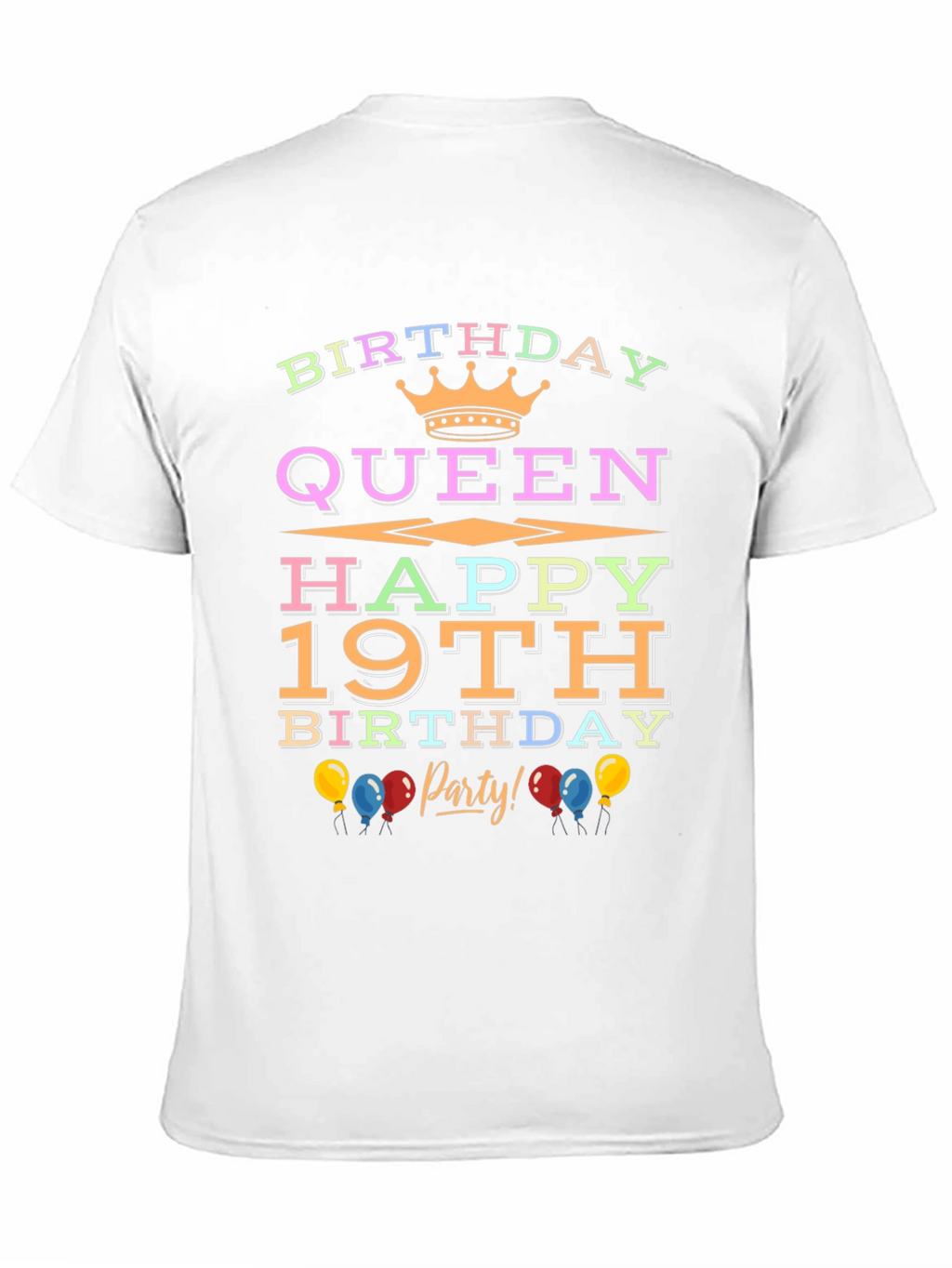 Birthday Queen 19th Party T-Shirt