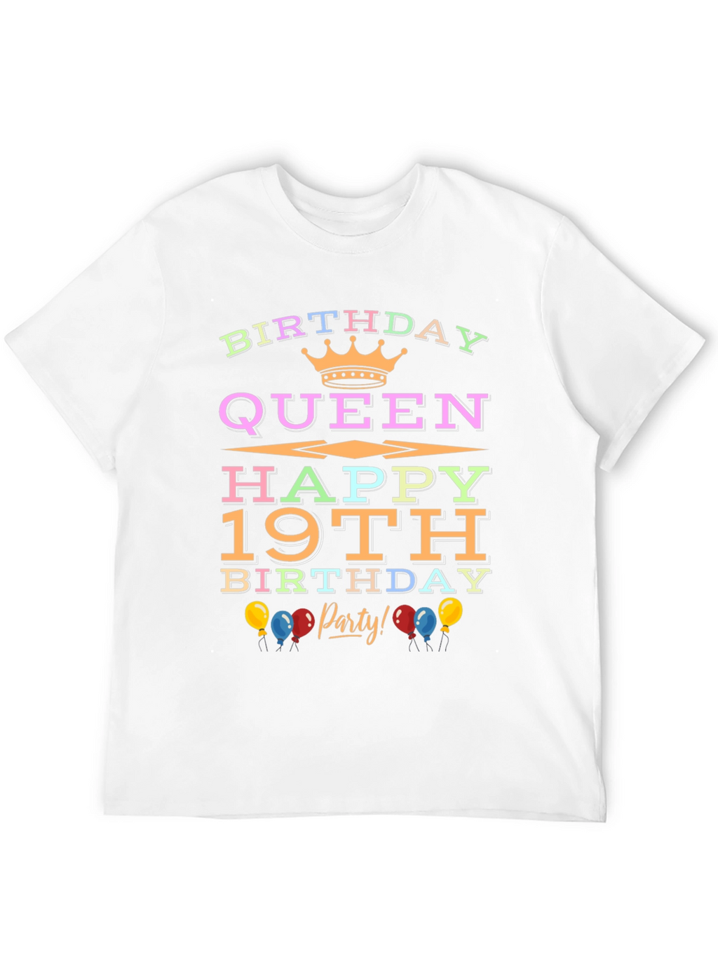 Birthday Queen 19th Party T-Shirt