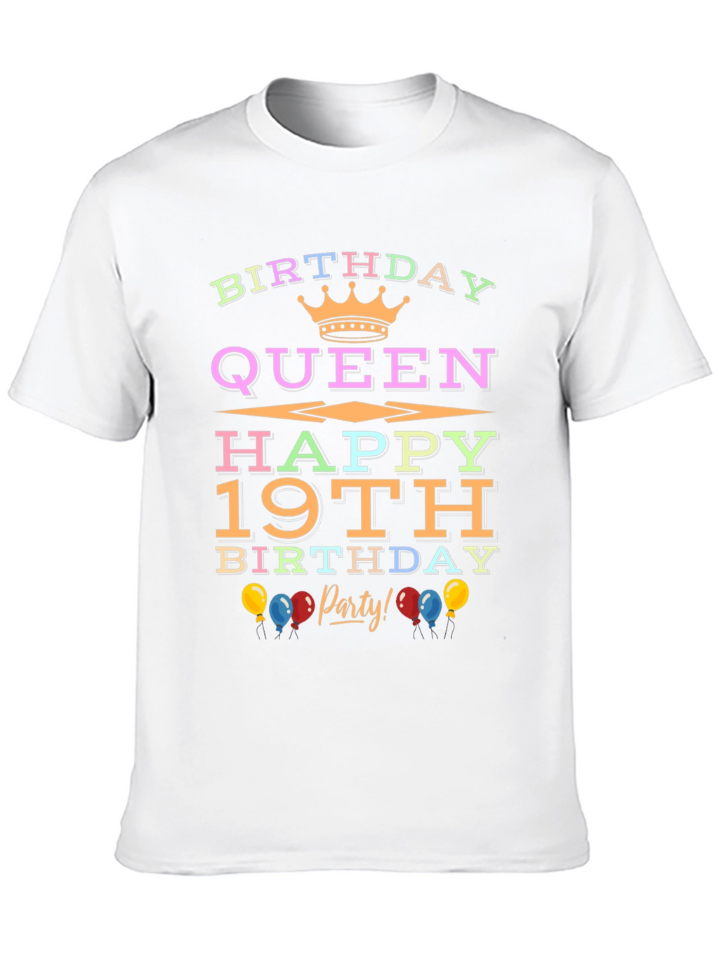 Birthday Queen 19th Party T-Shirt