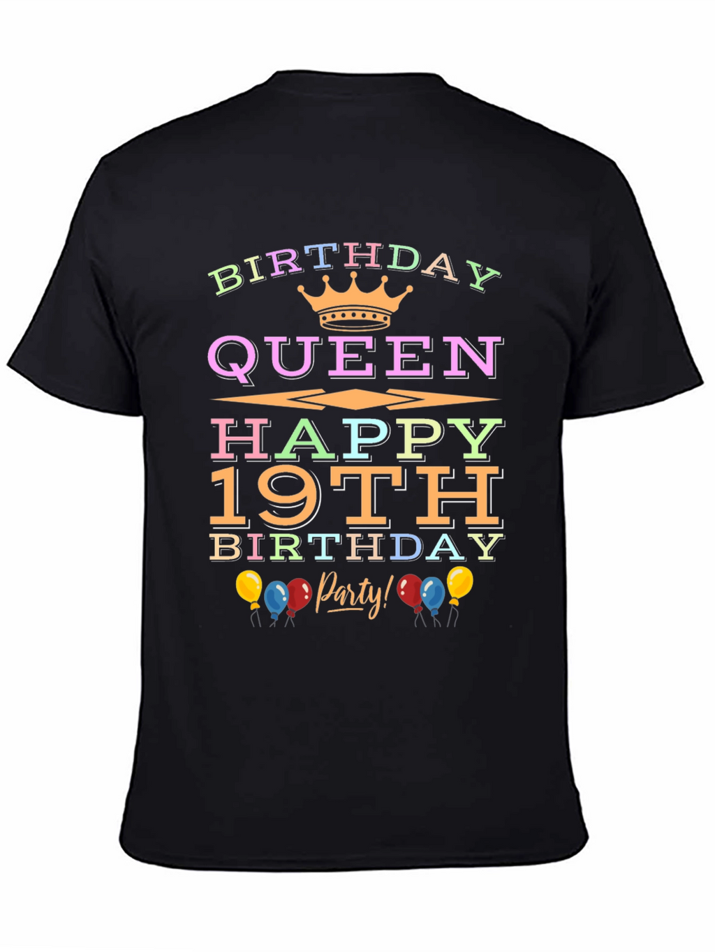Birthday Queen 19th Party T-Shirt