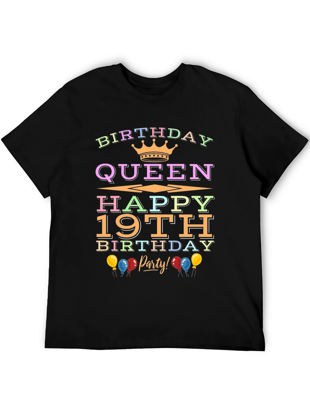 Birthday Queen 19th Party T-Shirt