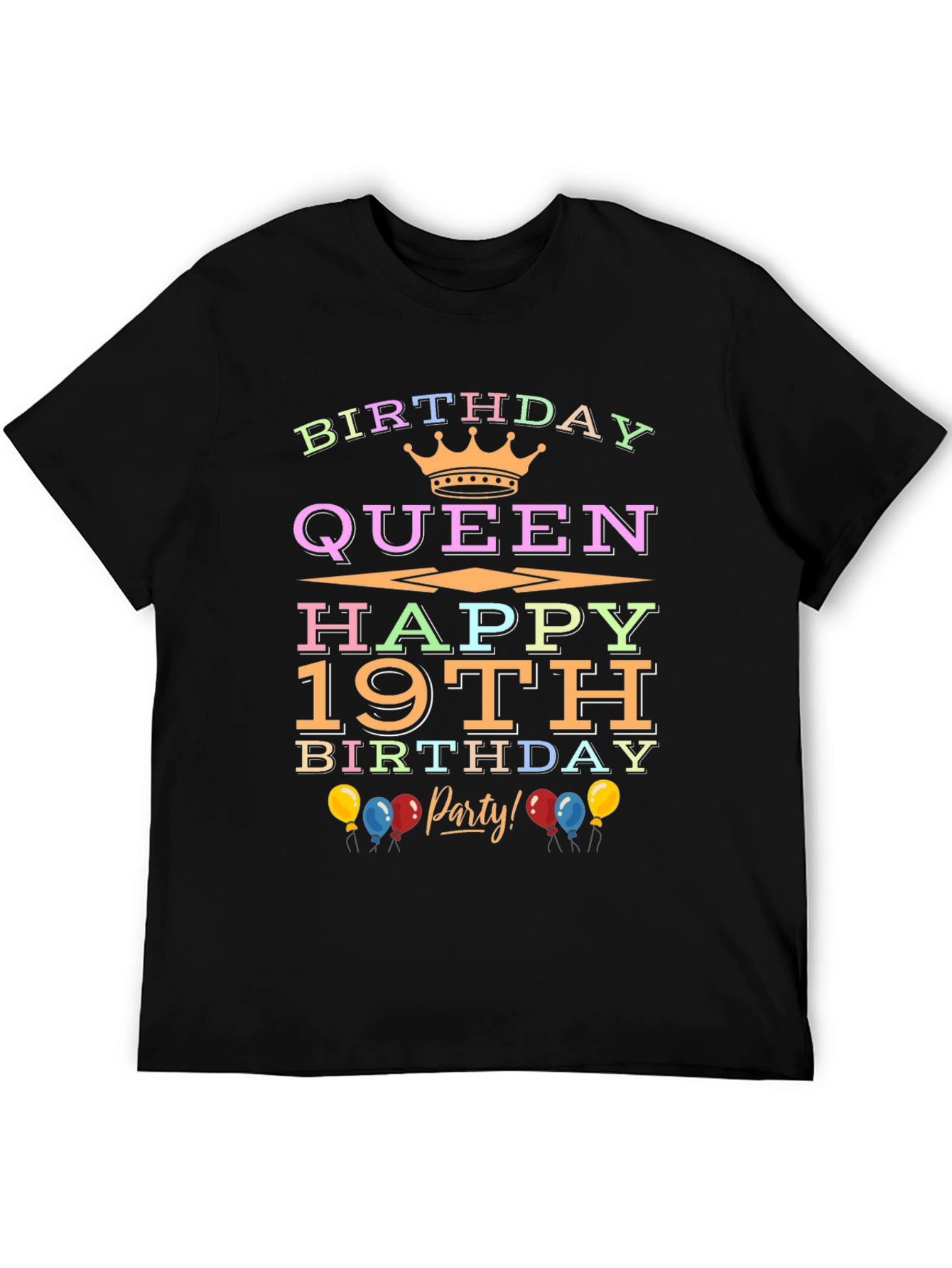Birthday Queen 19th Party T-Shirt