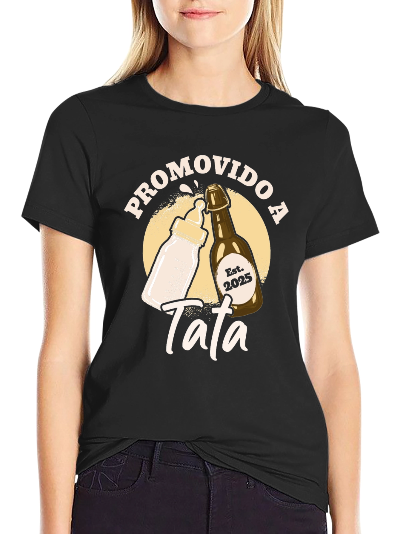 Promovido A Tata T-Shirt - New Dad Est. 2025