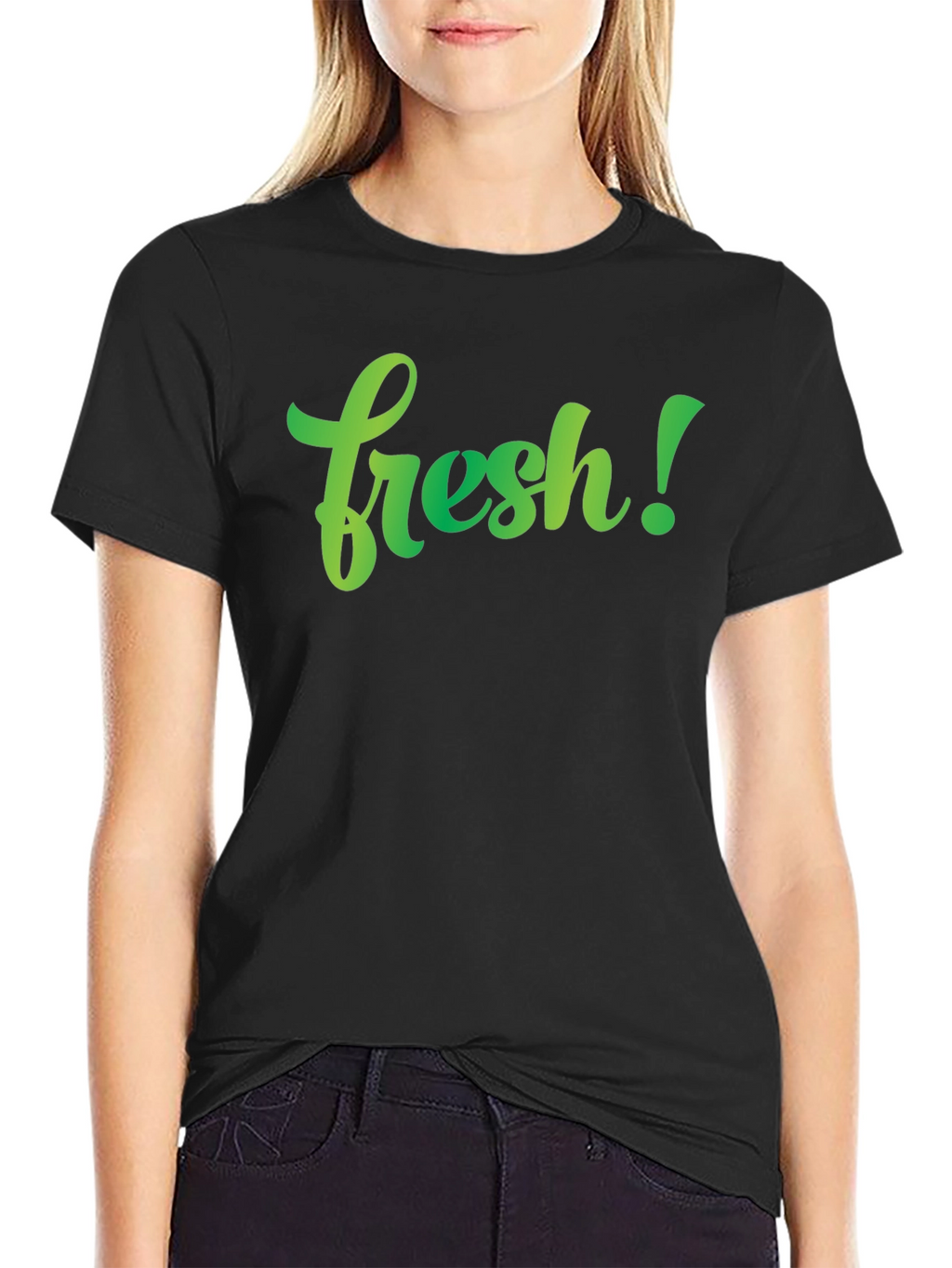 Fresh Graphic Tee - Stylish Mens Black T-Shirt