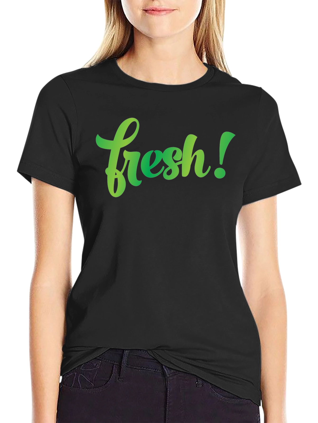 Fresh Graphic Tee - Stylish Mens Black T-Shirt