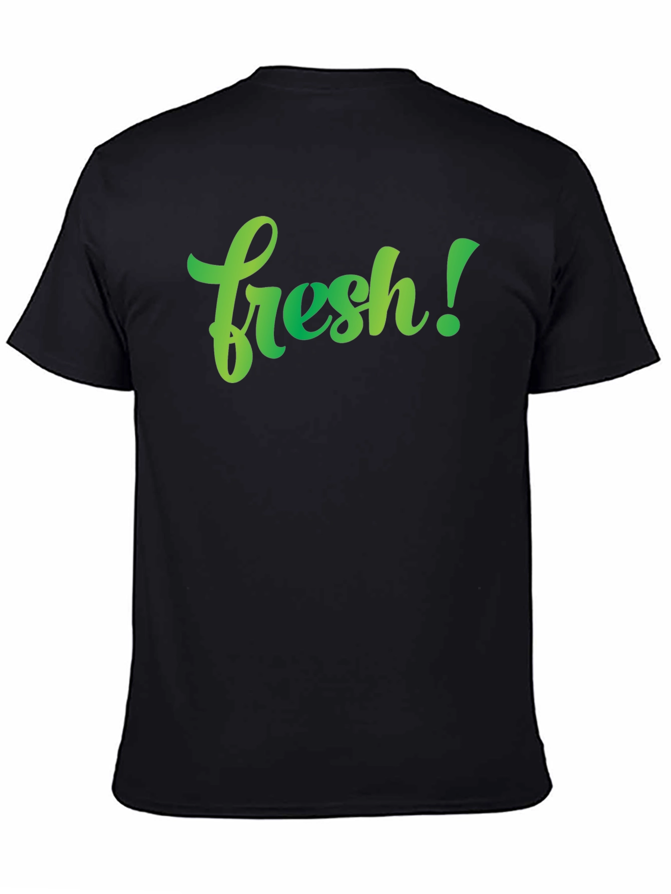 Fresh Graphic Tee - Stylish Mens Black T-Shirt