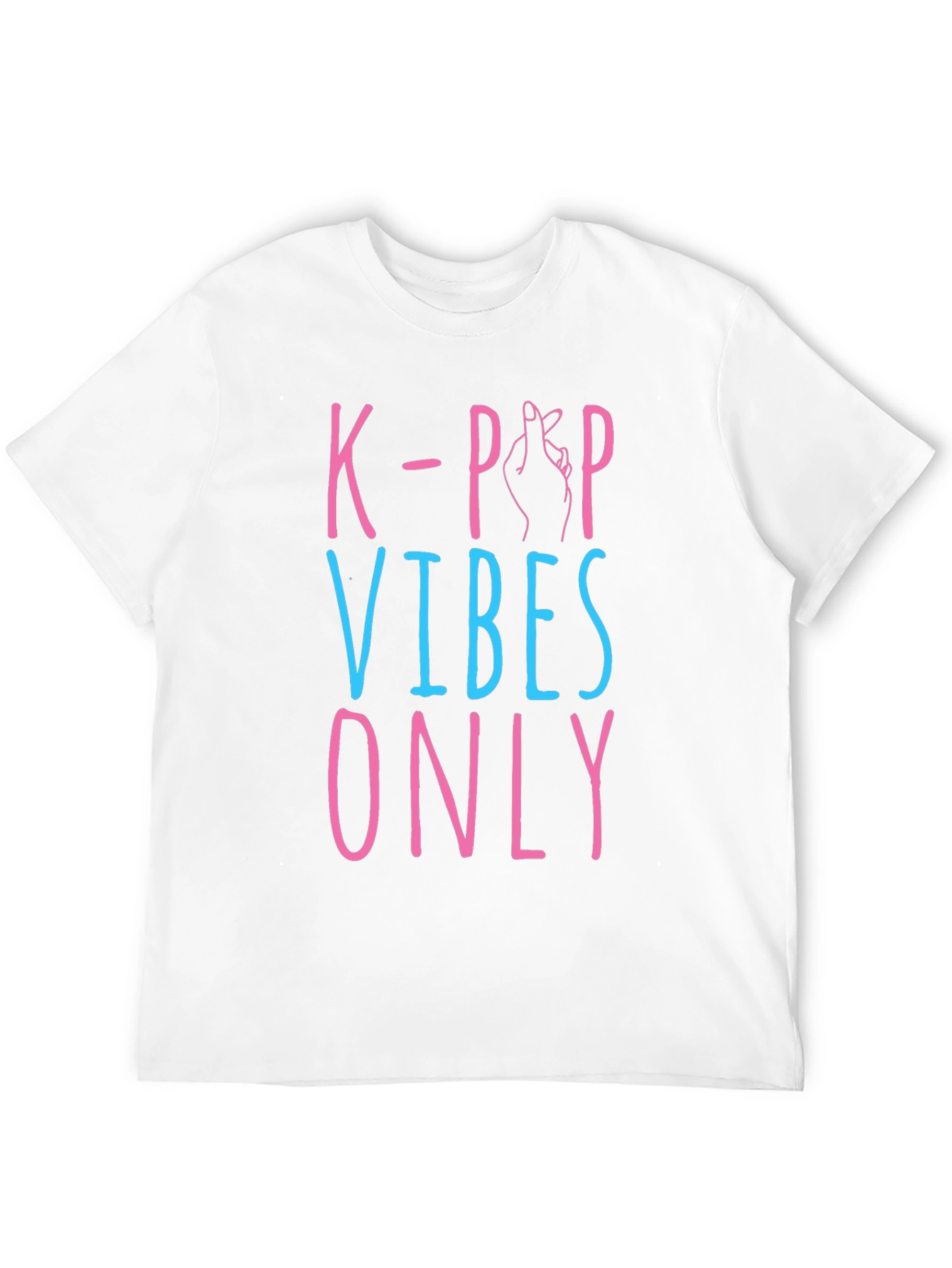 K-Pop Vibes Only Graphic T-Shirt