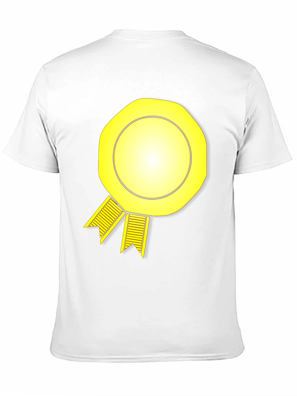 Yellow Award Ribbon Graphic T-Shirt
