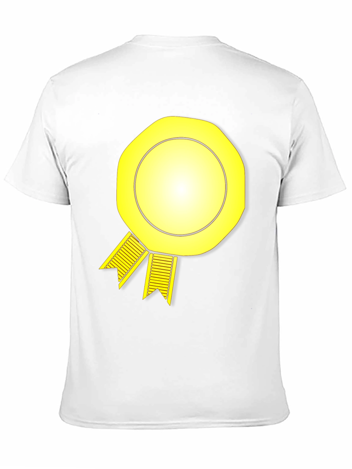 Yellow Award Ribbon Graphic T-Shirt