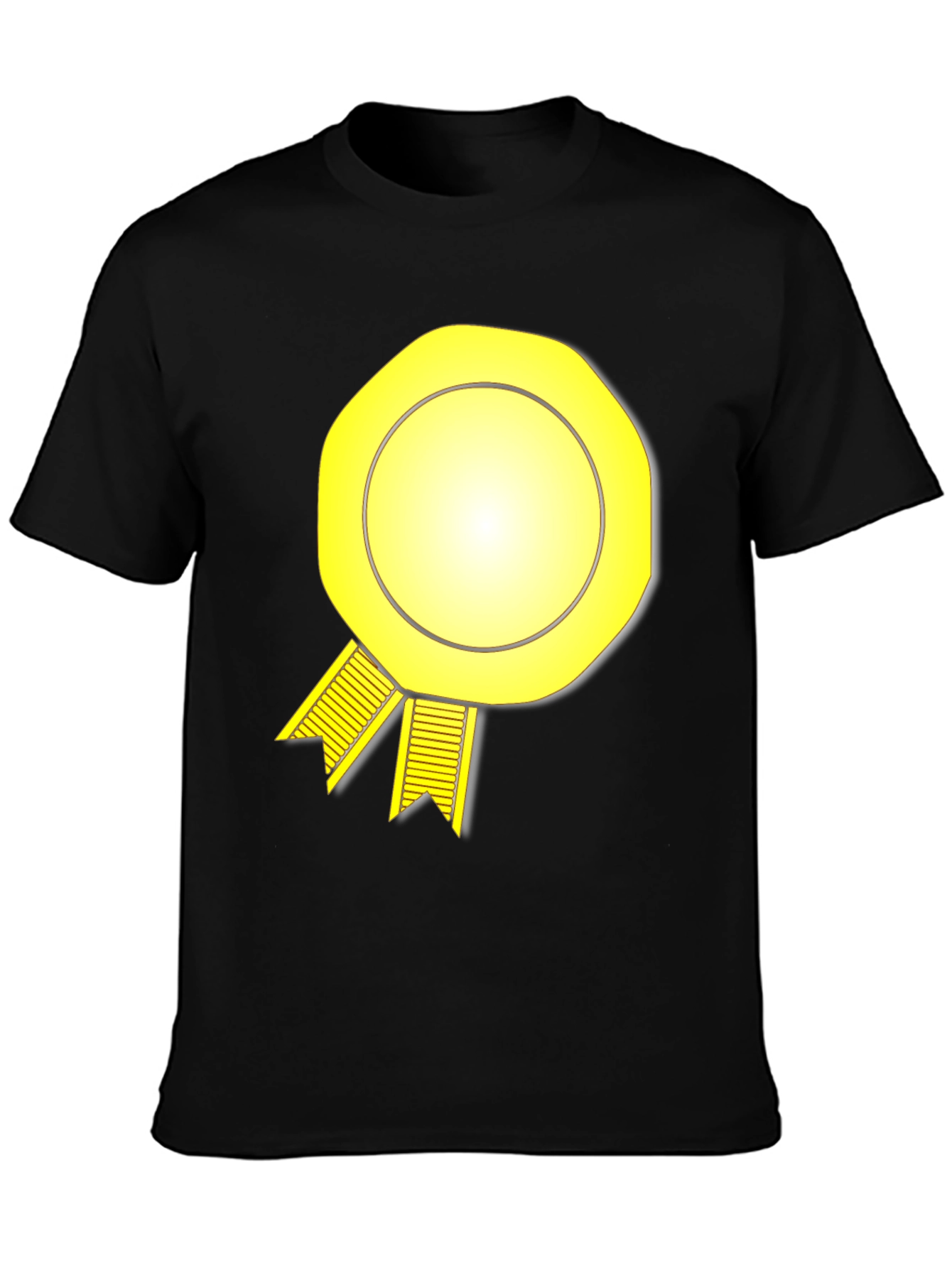 Yellow Award Ribbon Graphic T-Shirt
