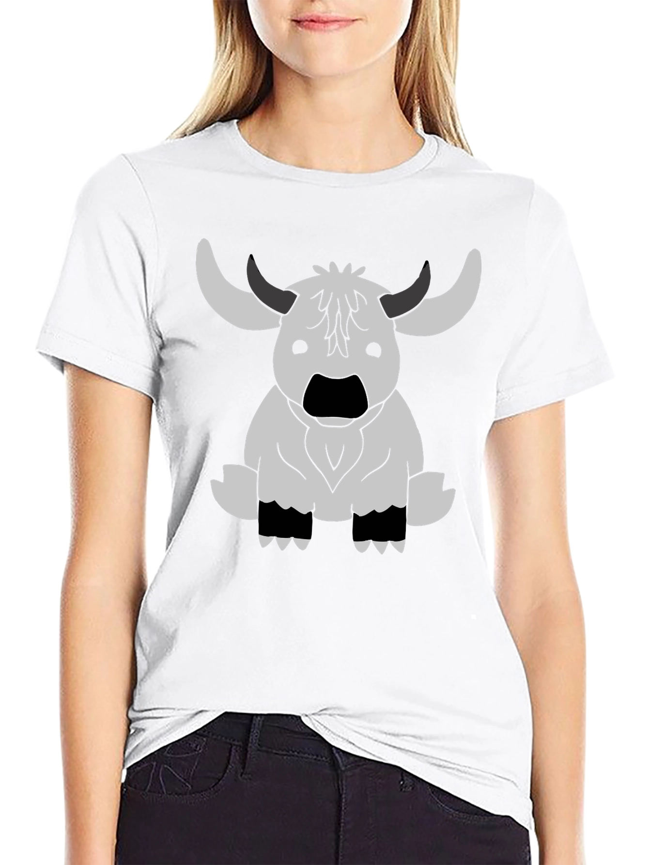 Yak T-Shirt - Funny Cartoon Bull Tee