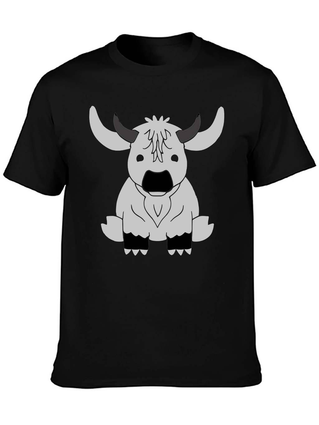Yak T-Shirt - Funny Cartoon Bull Tee