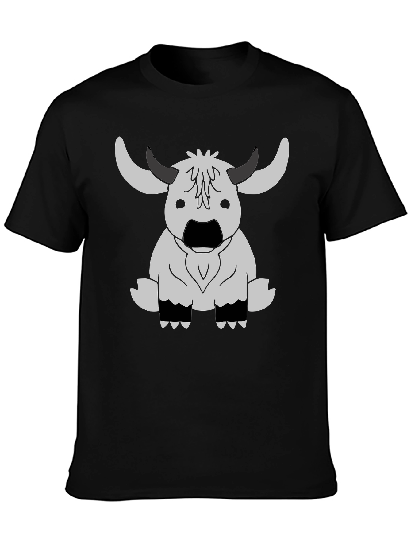 Yak T-Shirt - Funny Cartoon Bull Tee