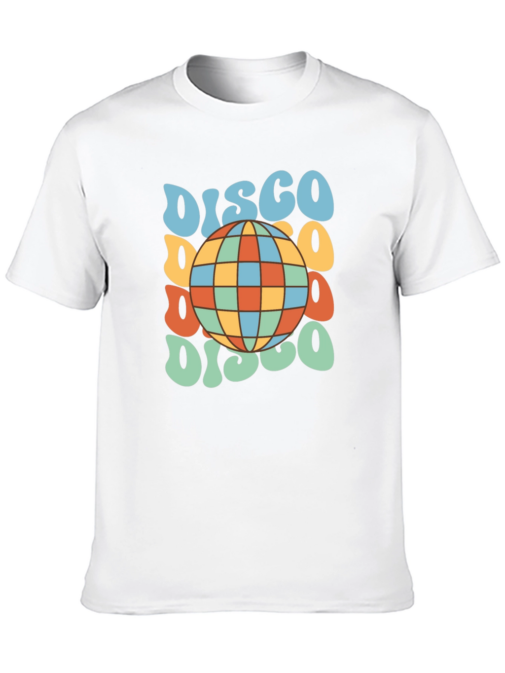 Retro Disco Ball T-Shirt - Black Tee