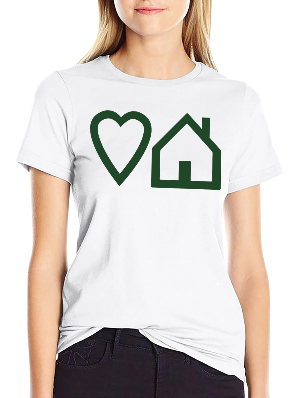 Love Home Graphic T-Shirt - Mens Black Tee