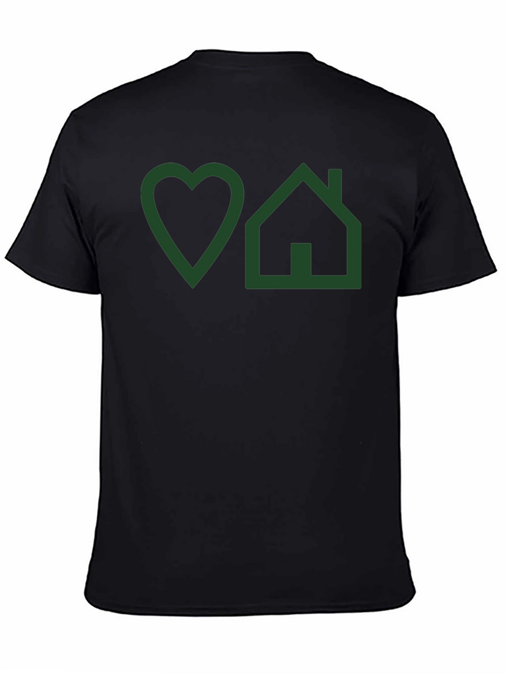 Love Home Graphic T-Shirt - Mens Black Tee