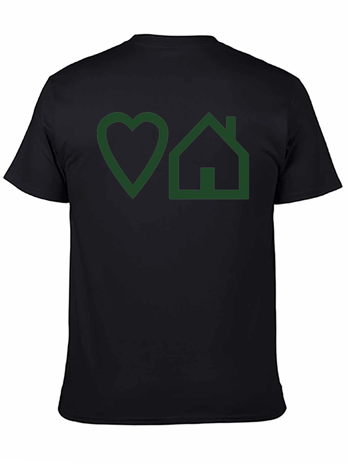 Love Home Graphic T-Shirt - Mens Black Tee