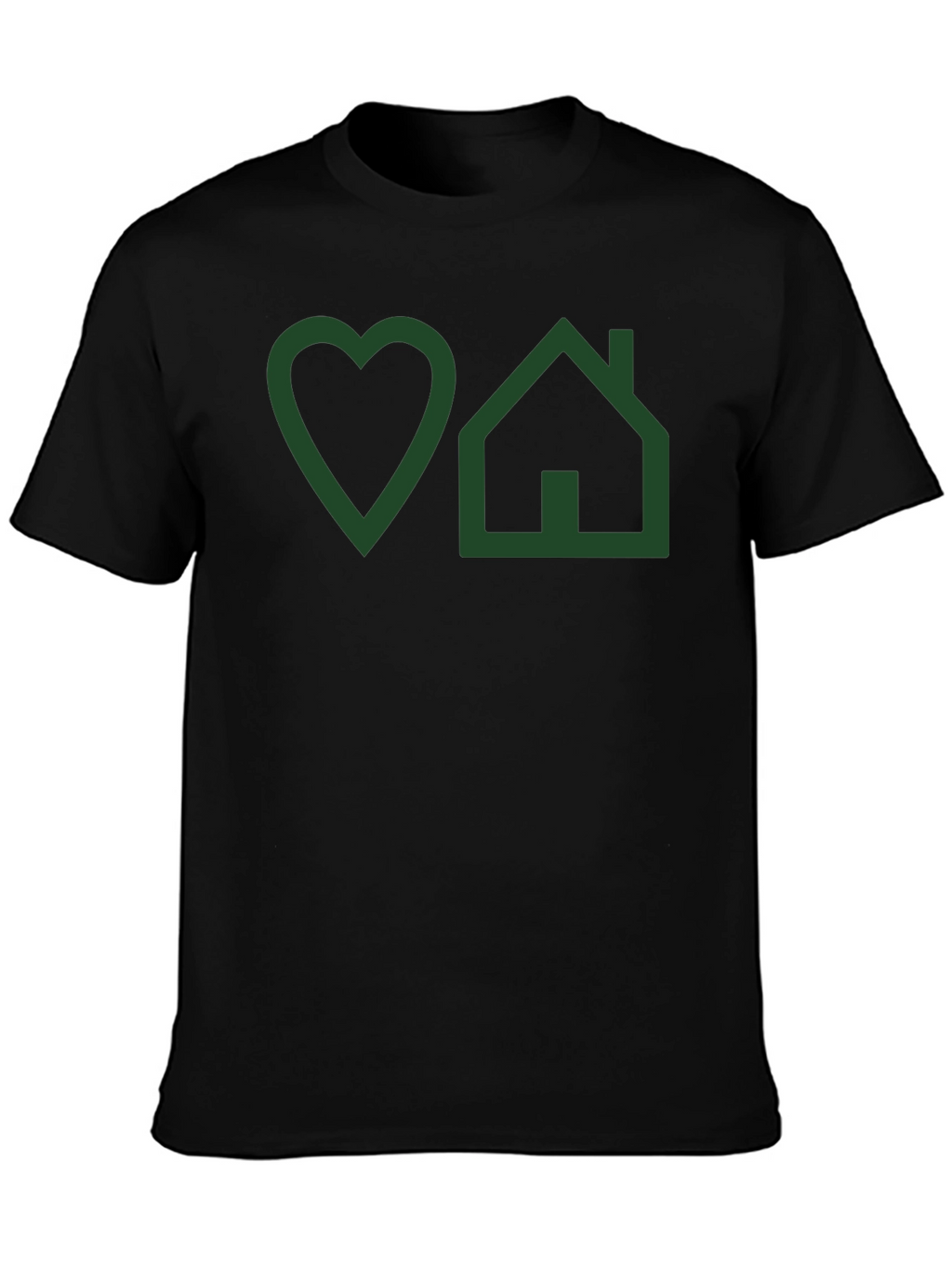 Love Home Graphic T-Shirt - Mens Black Tee