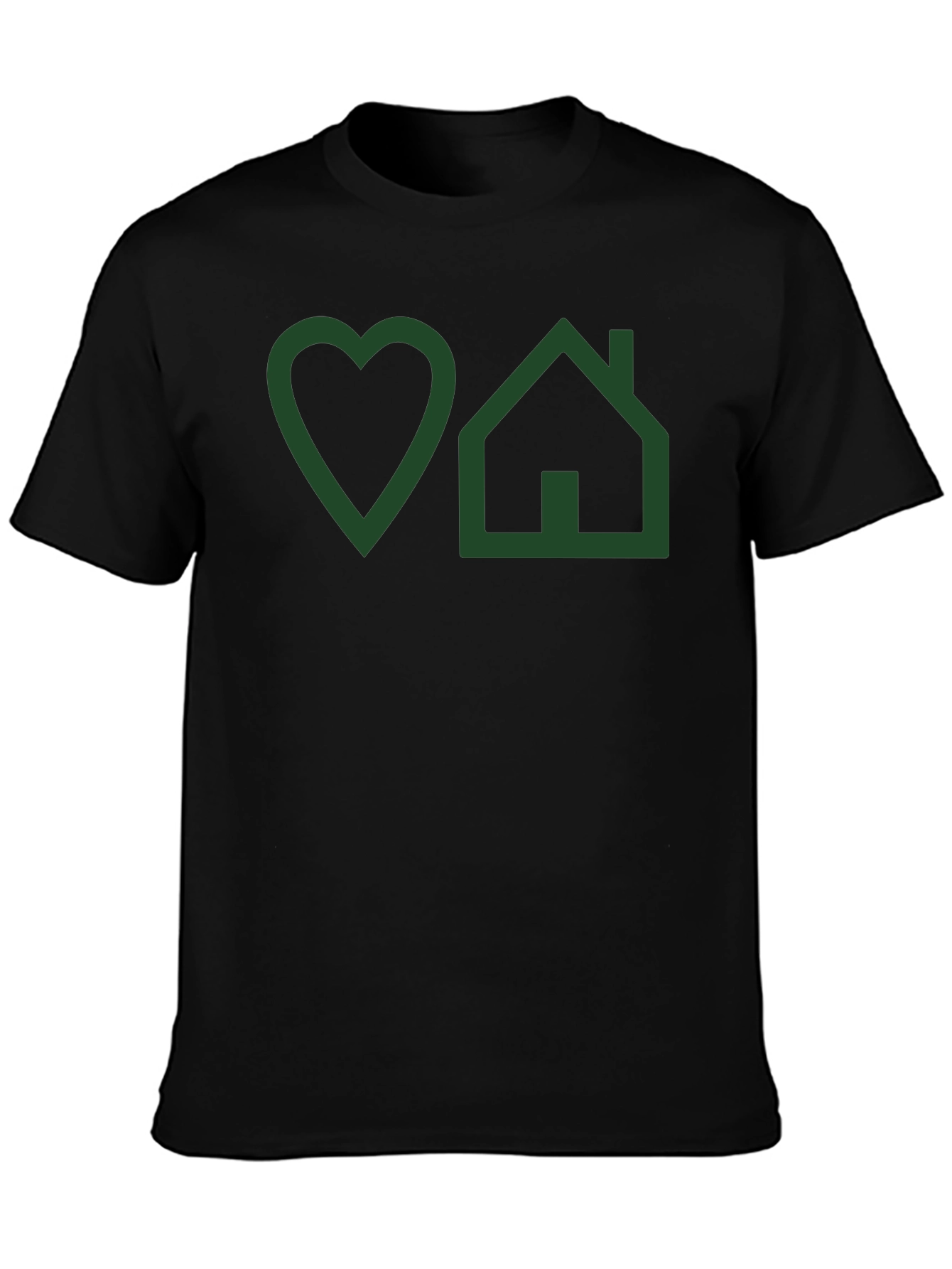 Love Home Graphic T-Shirt - Mens Black Tee
