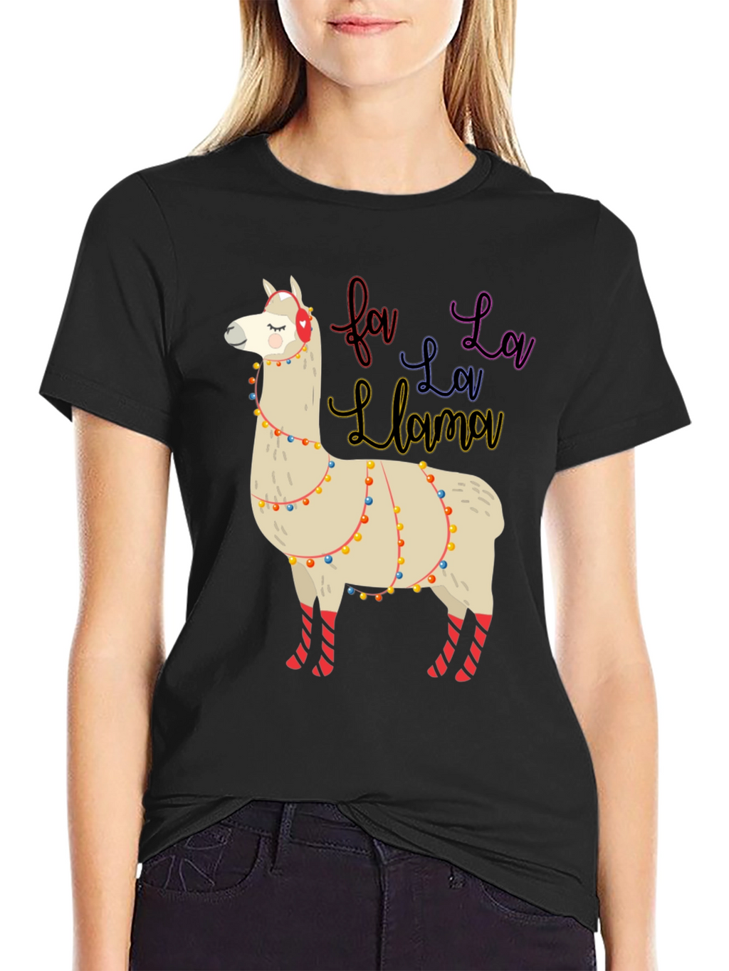 Fa La La Llama Christmas T-Shirt