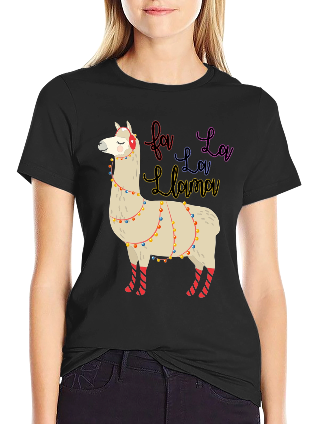 Fa La La Llama Christmas T-Shirt