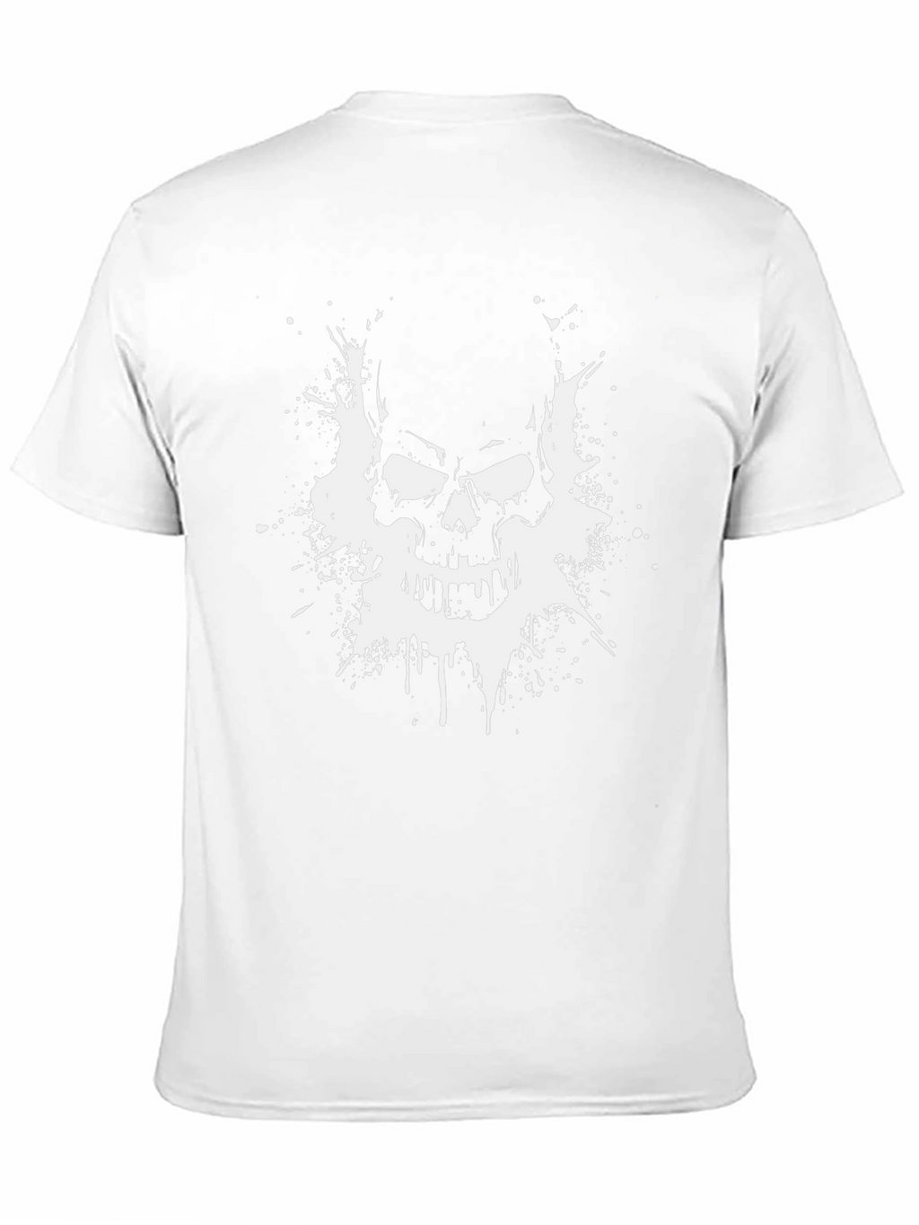Skull Graphic Print T-Shirt - Black