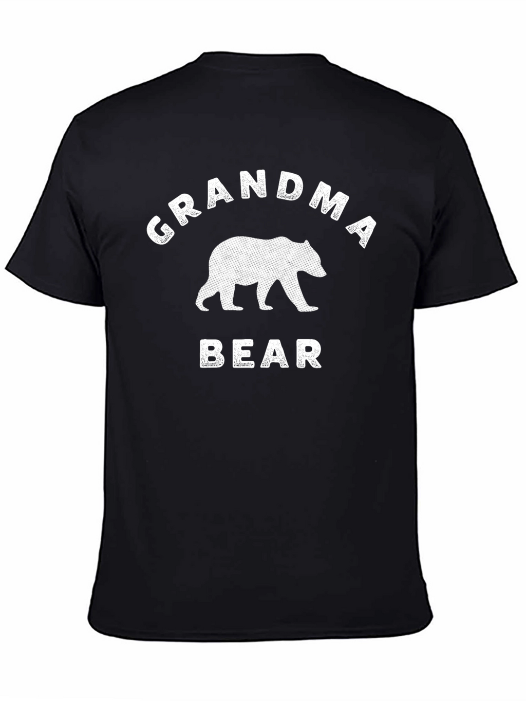 Grandma Bear Graphic T-Shirt - Black