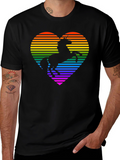 Rainbow Unicorn Heart Graphic Tee