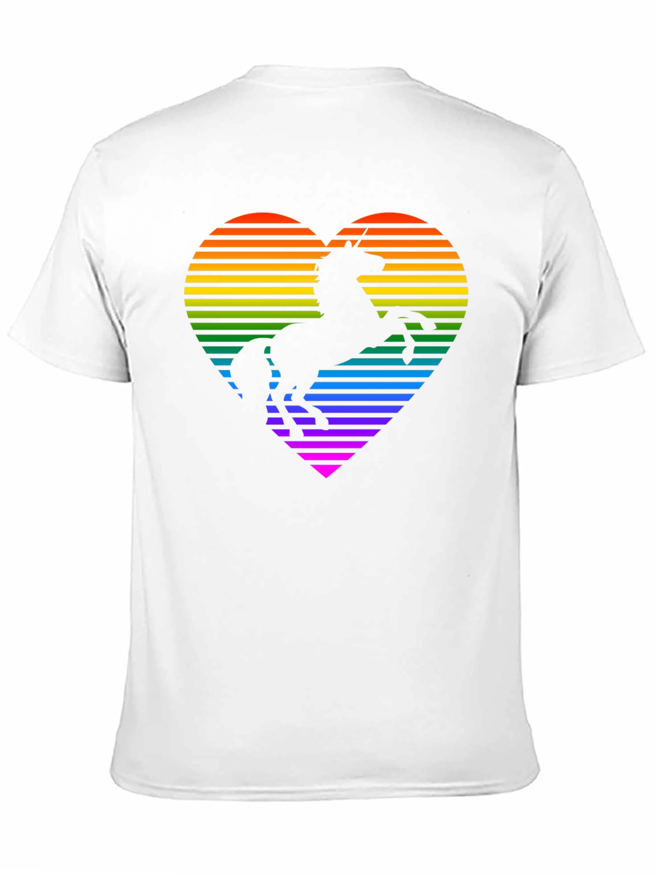 Rainbow Unicorn Heart Graphic Tee