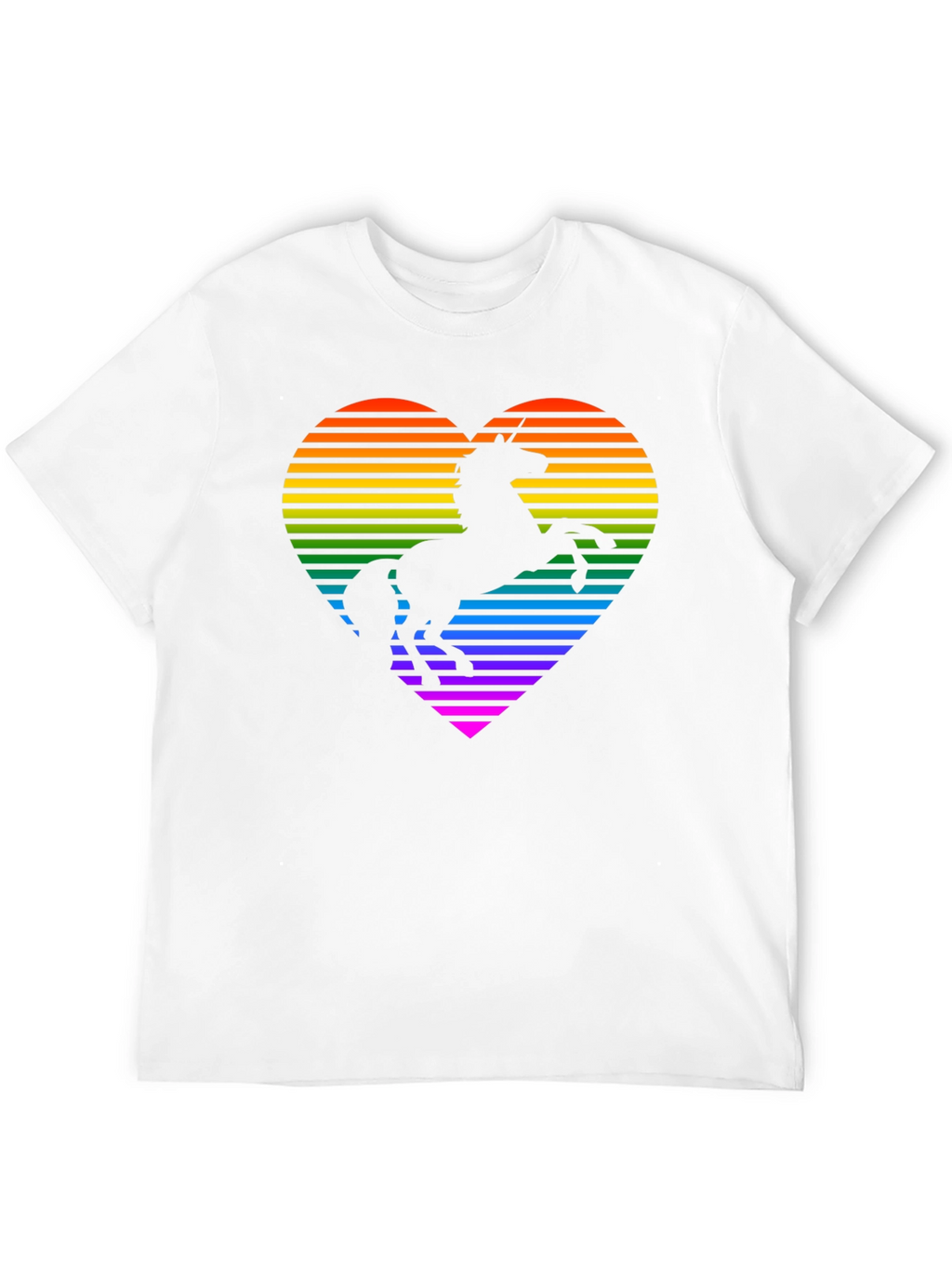 Rainbow Unicorn Heart Graphic Tee