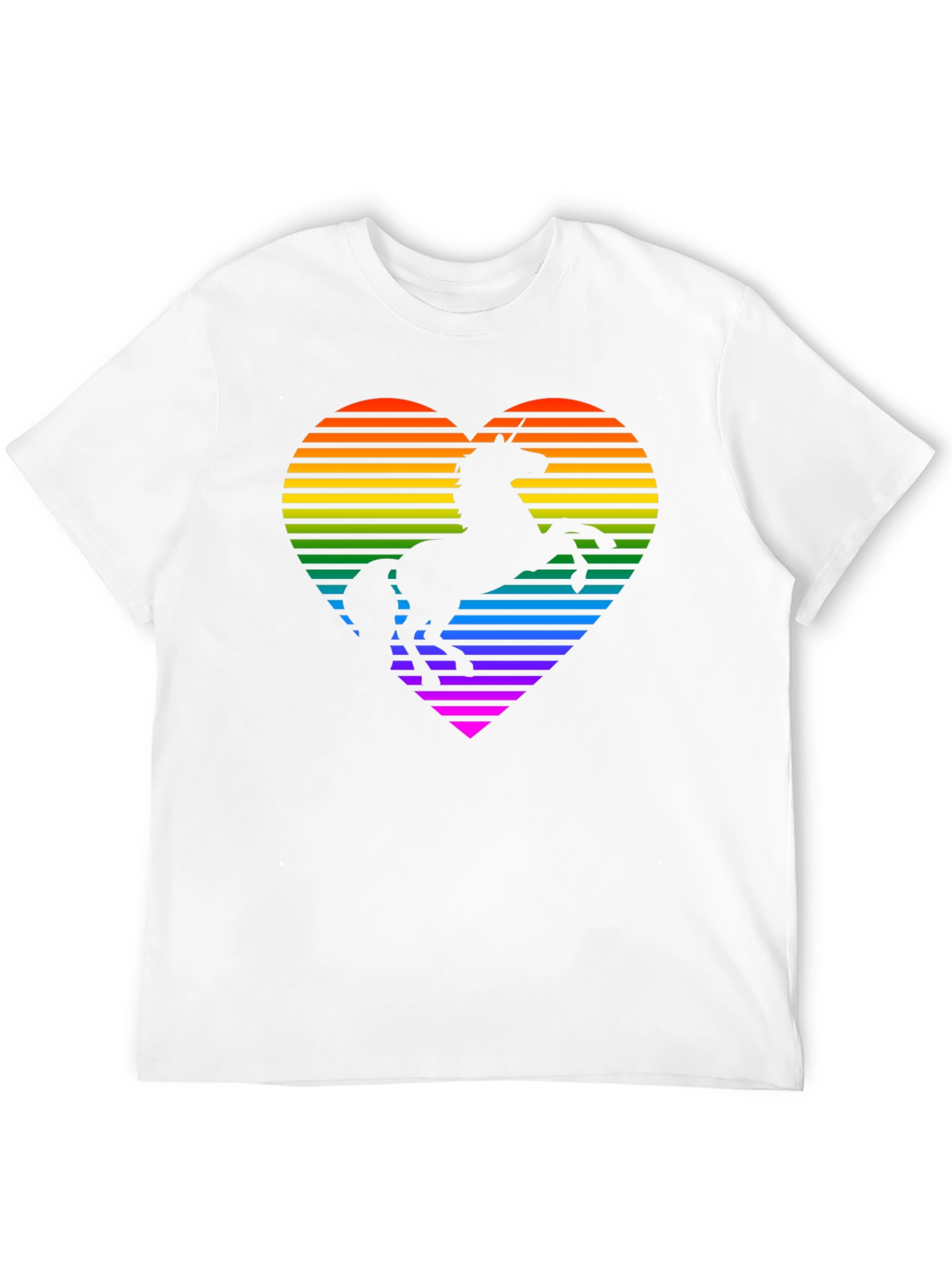 Rainbow Unicorn Heart Graphic Tee
