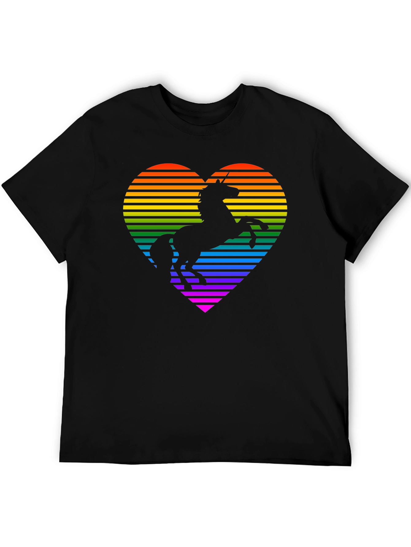 Rainbow Unicorn Heart Graphic Tee