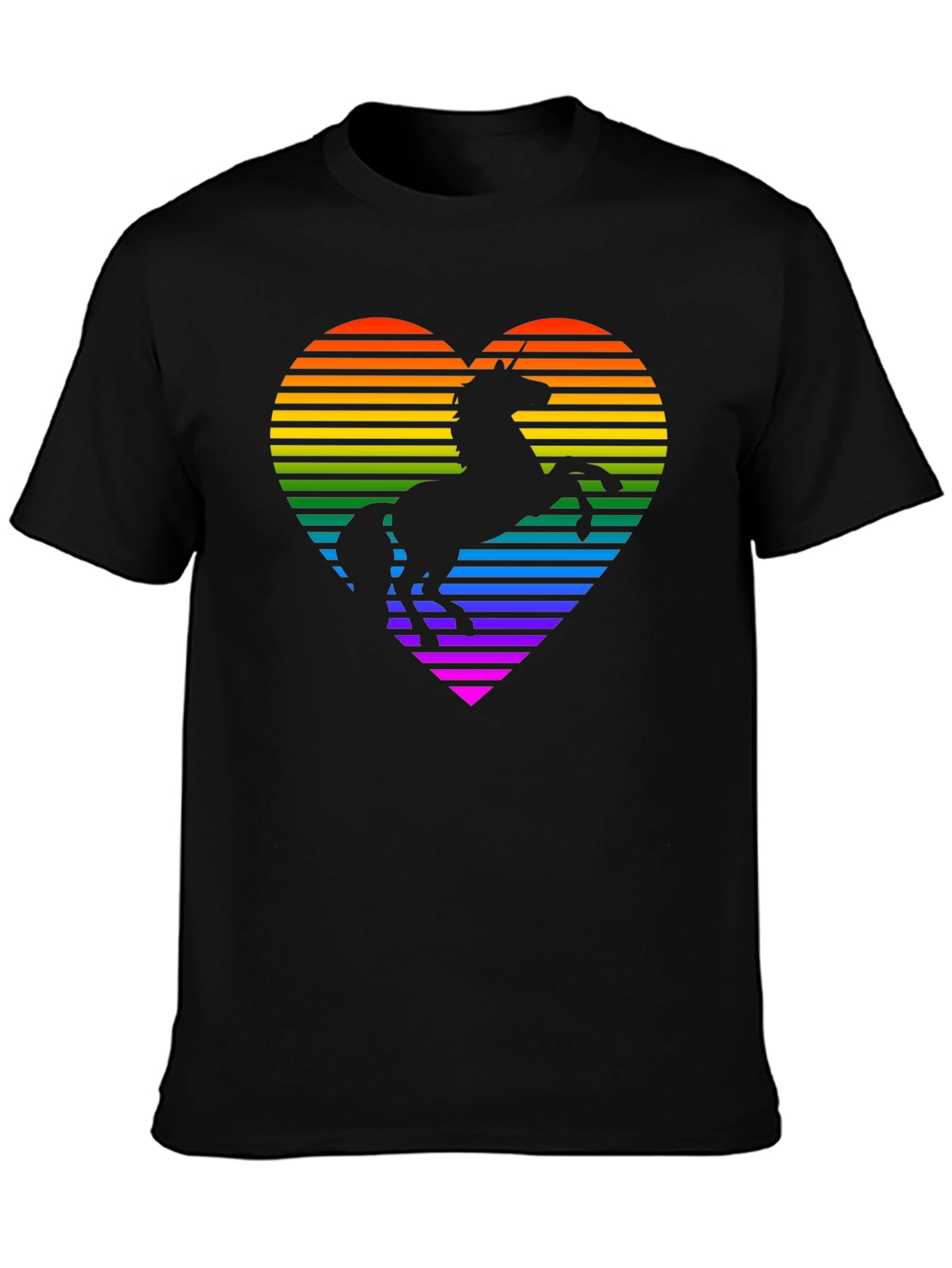Rainbow Unicorn Heart Graphic Tee