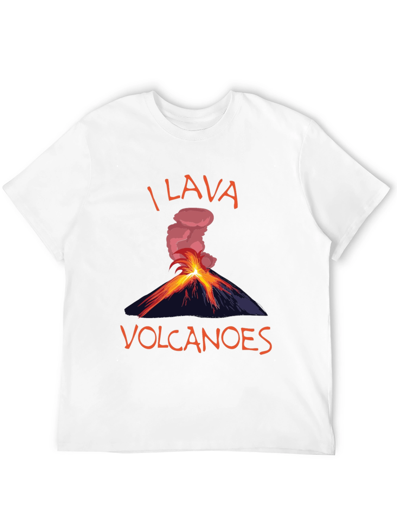 I Lava Volcanoes T-Shirt Funny Graphic Tee
