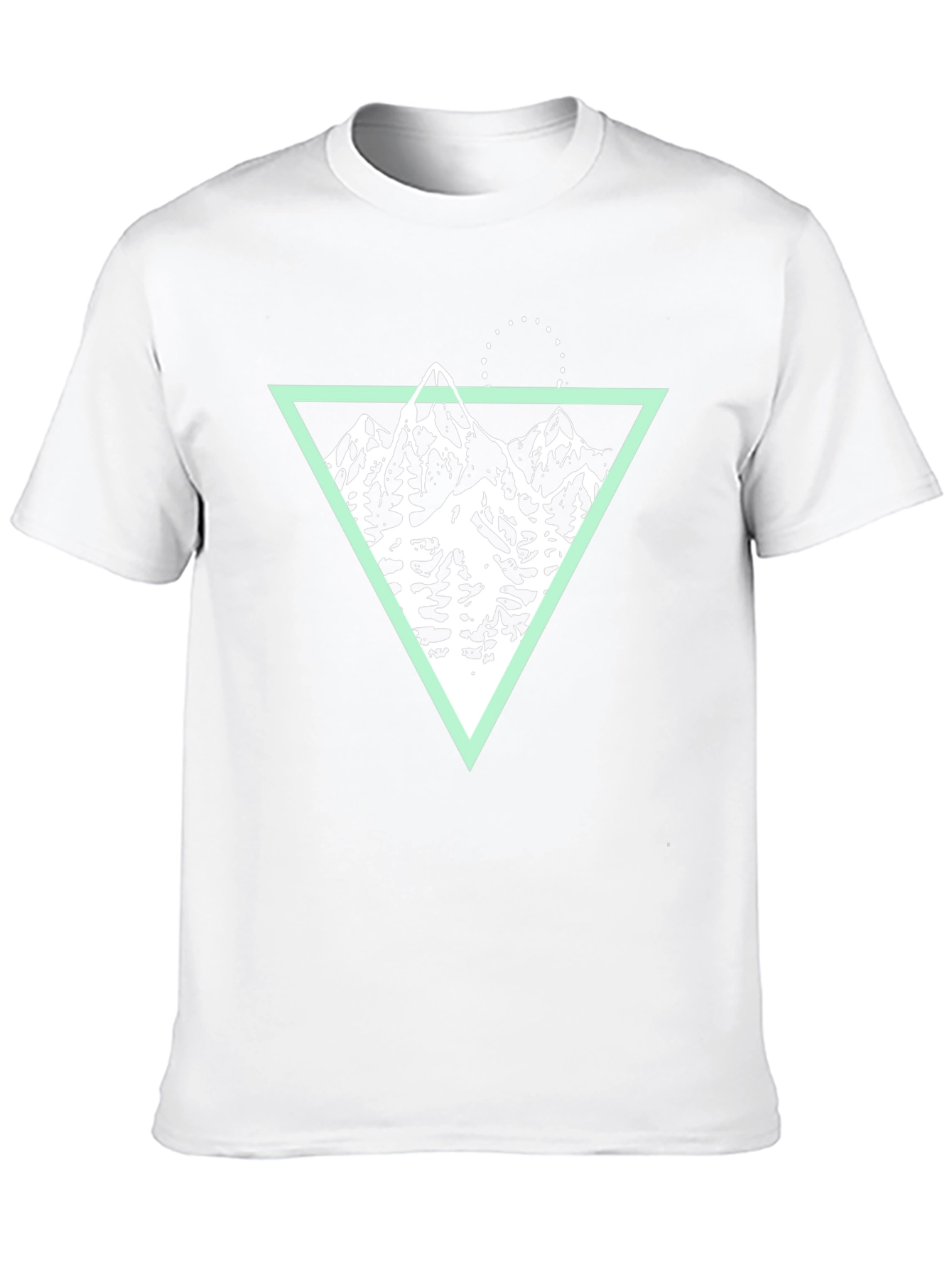Mountain Graphic Tee - Black Cotton Blend