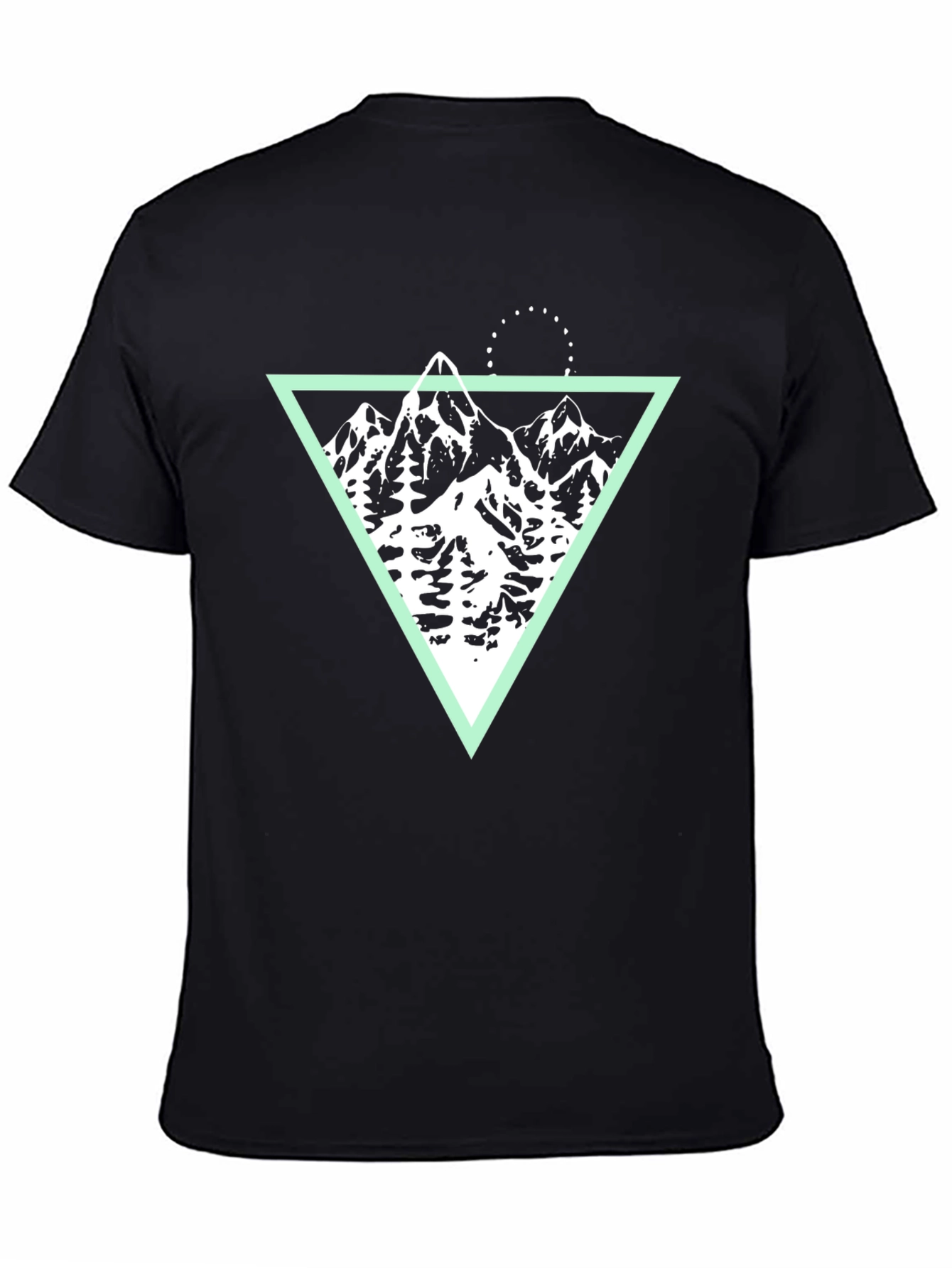 Mountain Graphic Tee - Black Cotton Blend