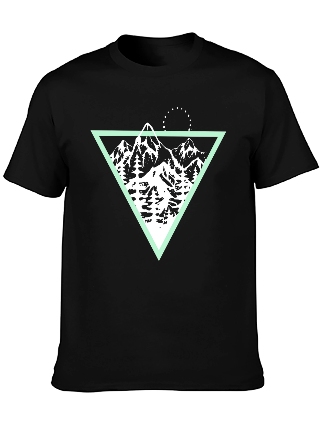 Mountain Graphic Tee - Black Cotton Blend