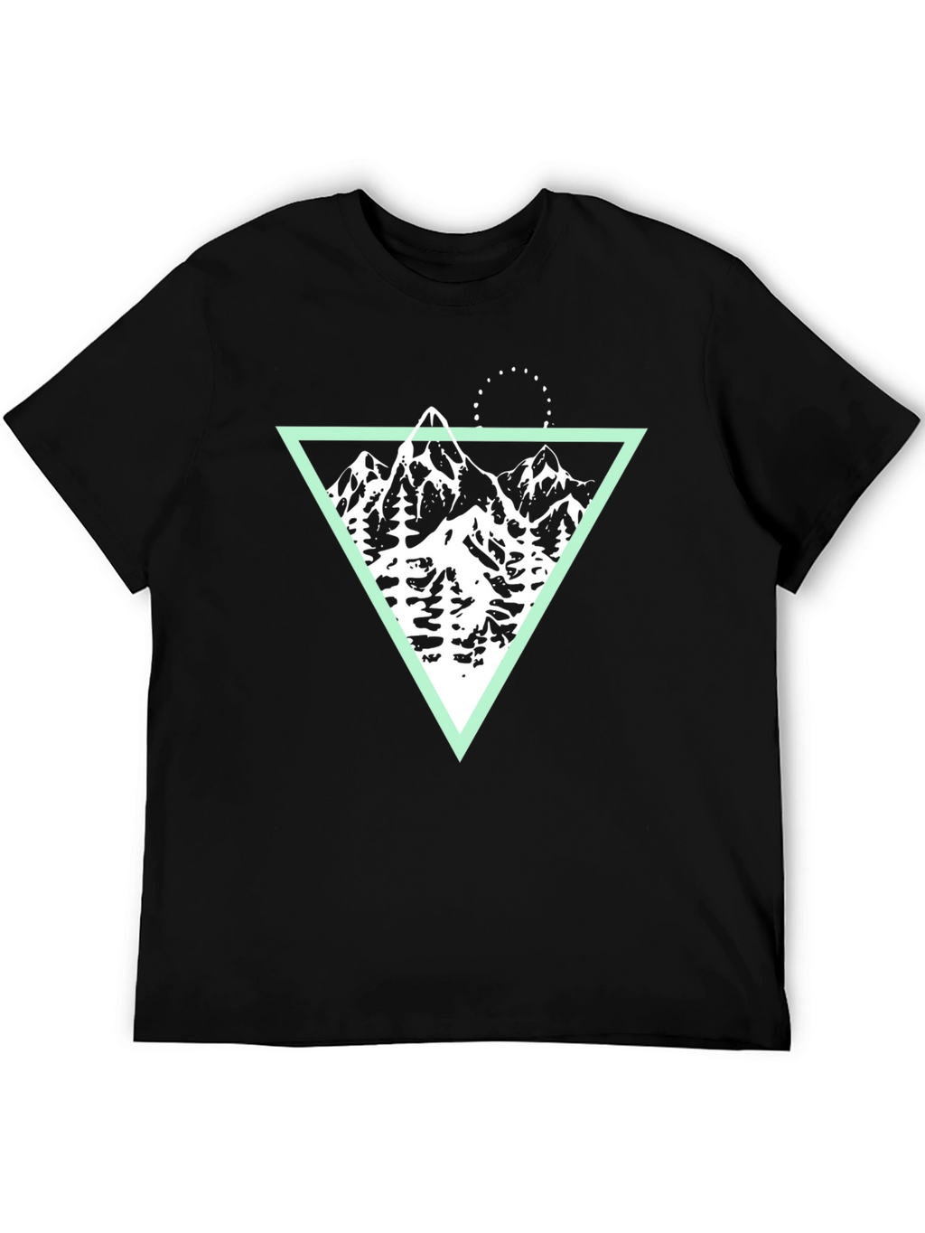 Mountain Graphic Tee - Black Cotton Blend