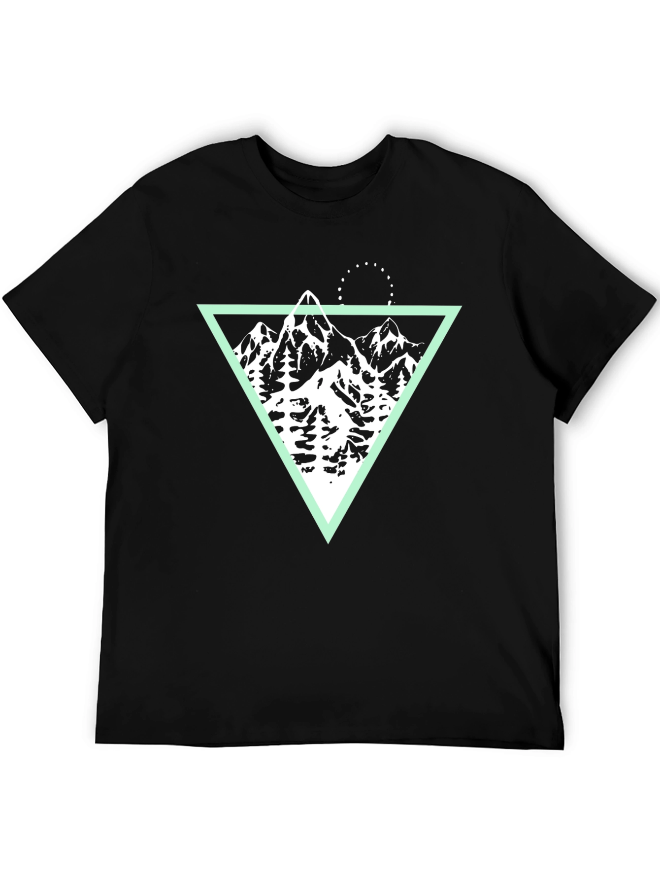 Mountain Graphic Tee - Black Cotton Blend