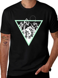 Mountain Graphic Tee - Black Cotton Blend