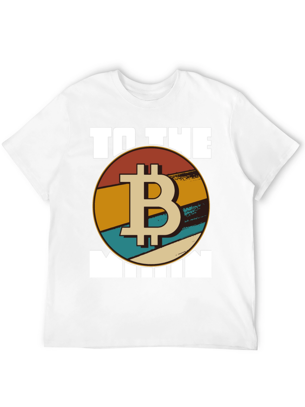 Bitcoin To The Moon T-Shirt - Retro Crypto Tee