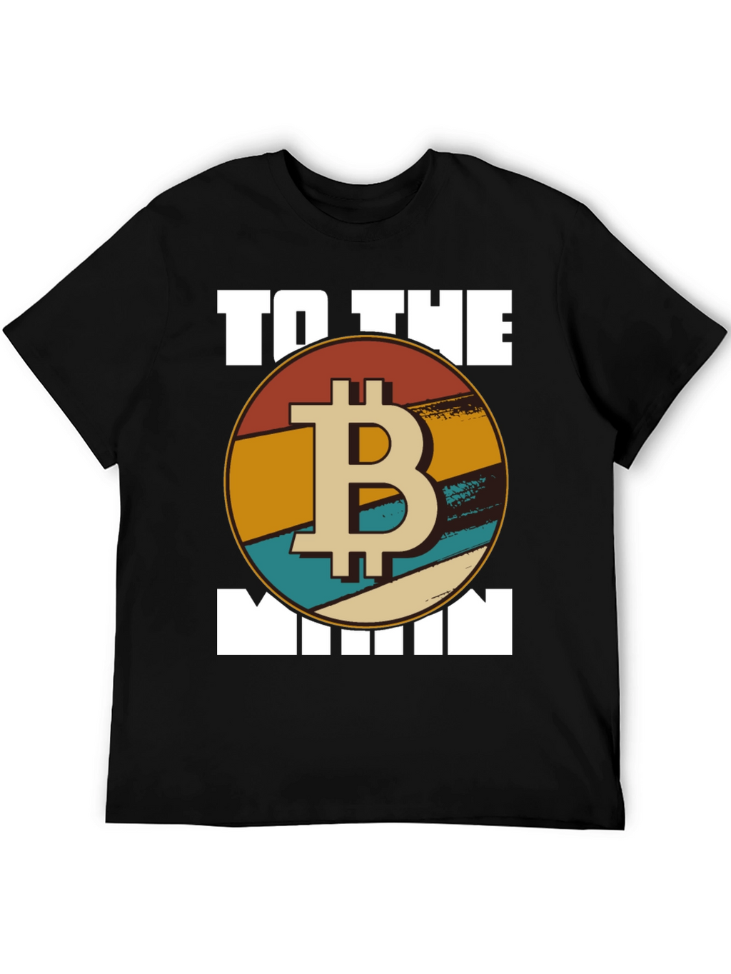 Bitcoin To The Moon T-Shirt - Retro Crypto Tee