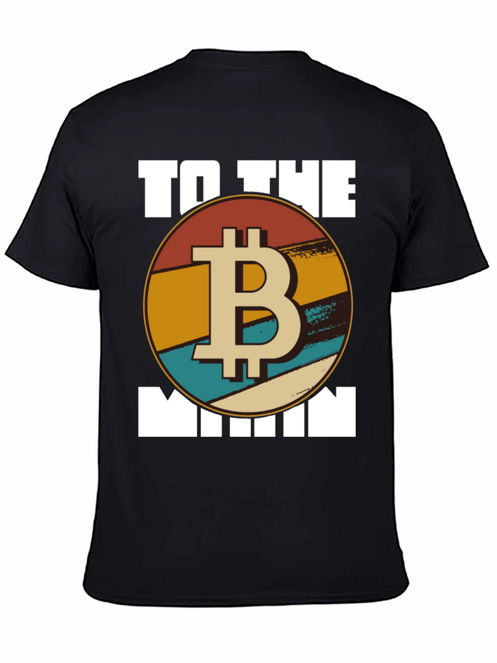 Bitcoin To The Moon T-Shirt - Retro Crypto Tee