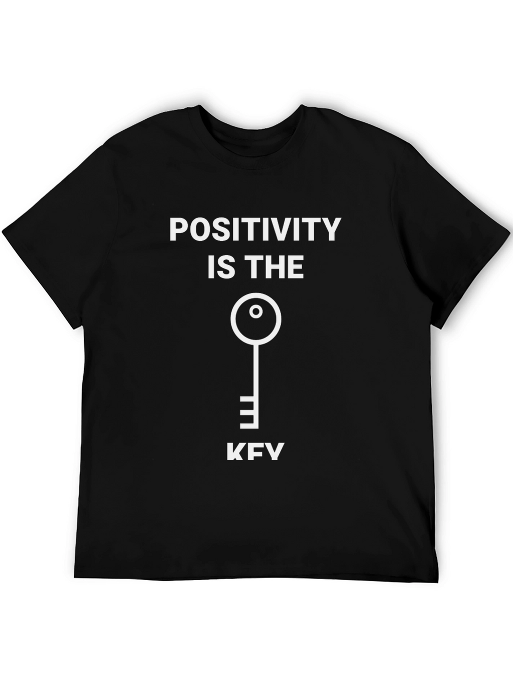 Positivity is the Key Graphic Tee - Black