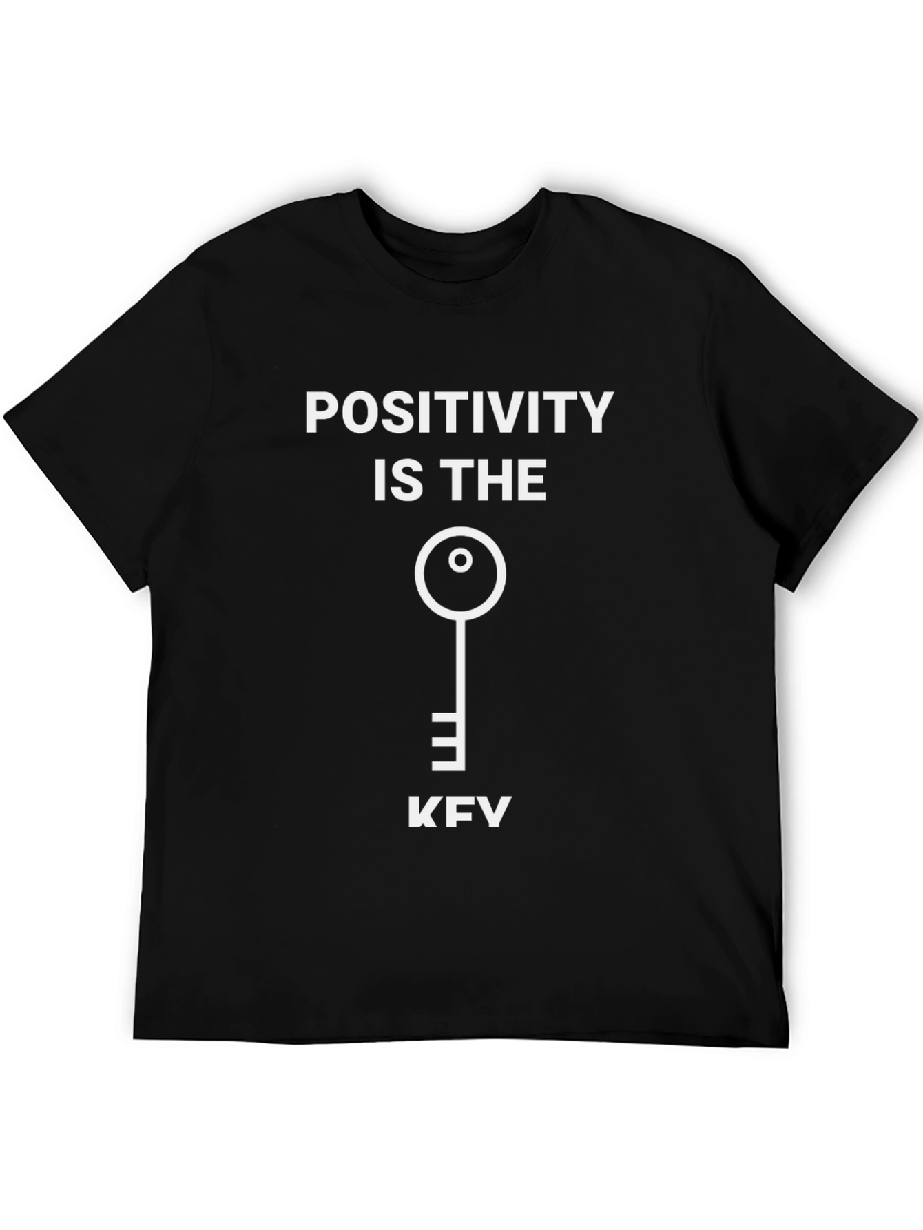 Positivity is the Key Graphic Tee - Black