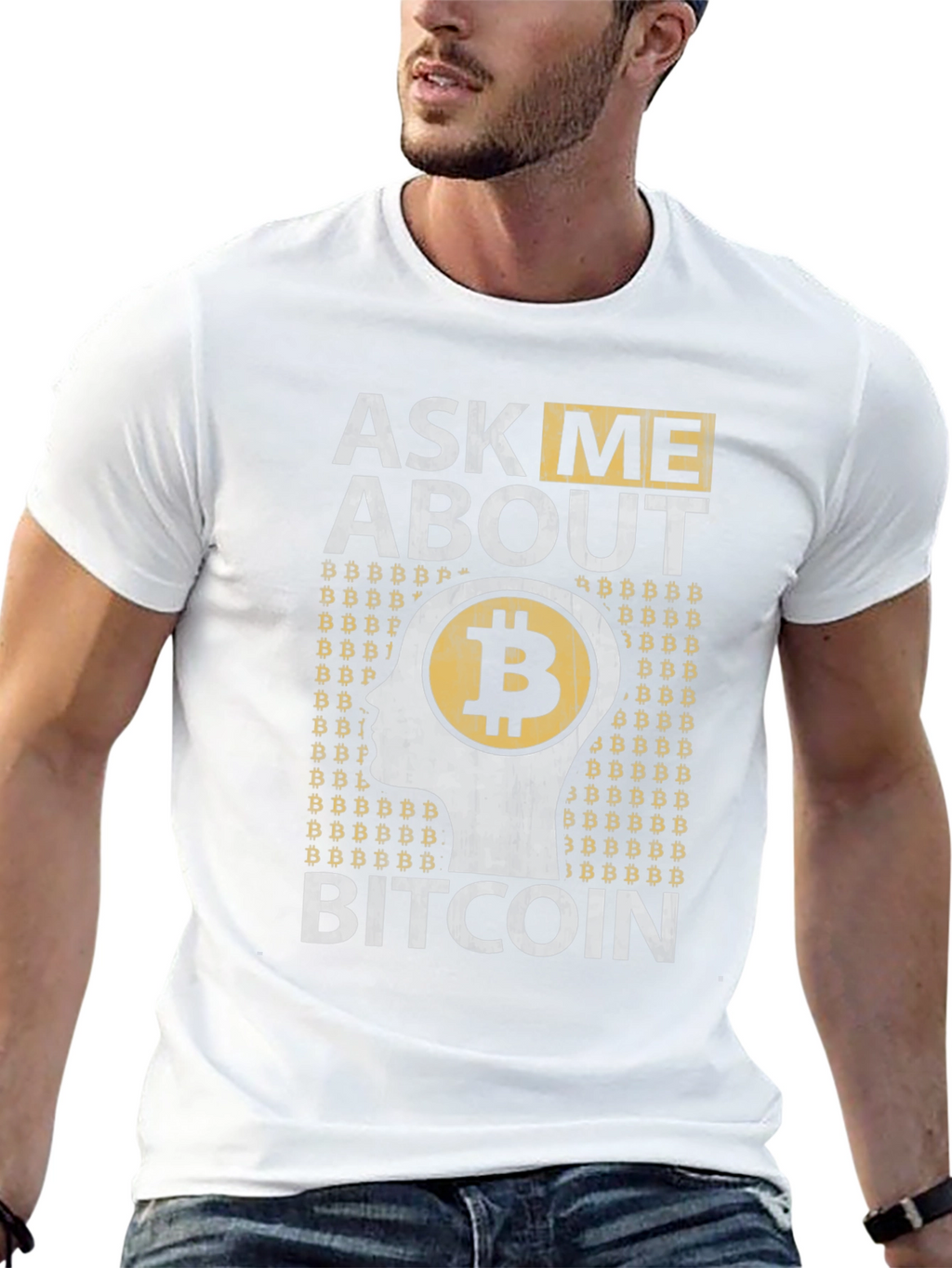 Ask Me About Bitcoin Graphic Tee