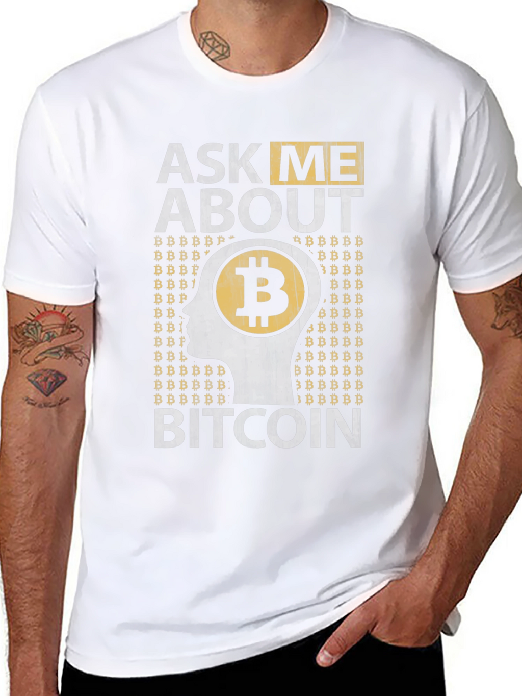 Ask Me About Bitcoin Graphic Tee