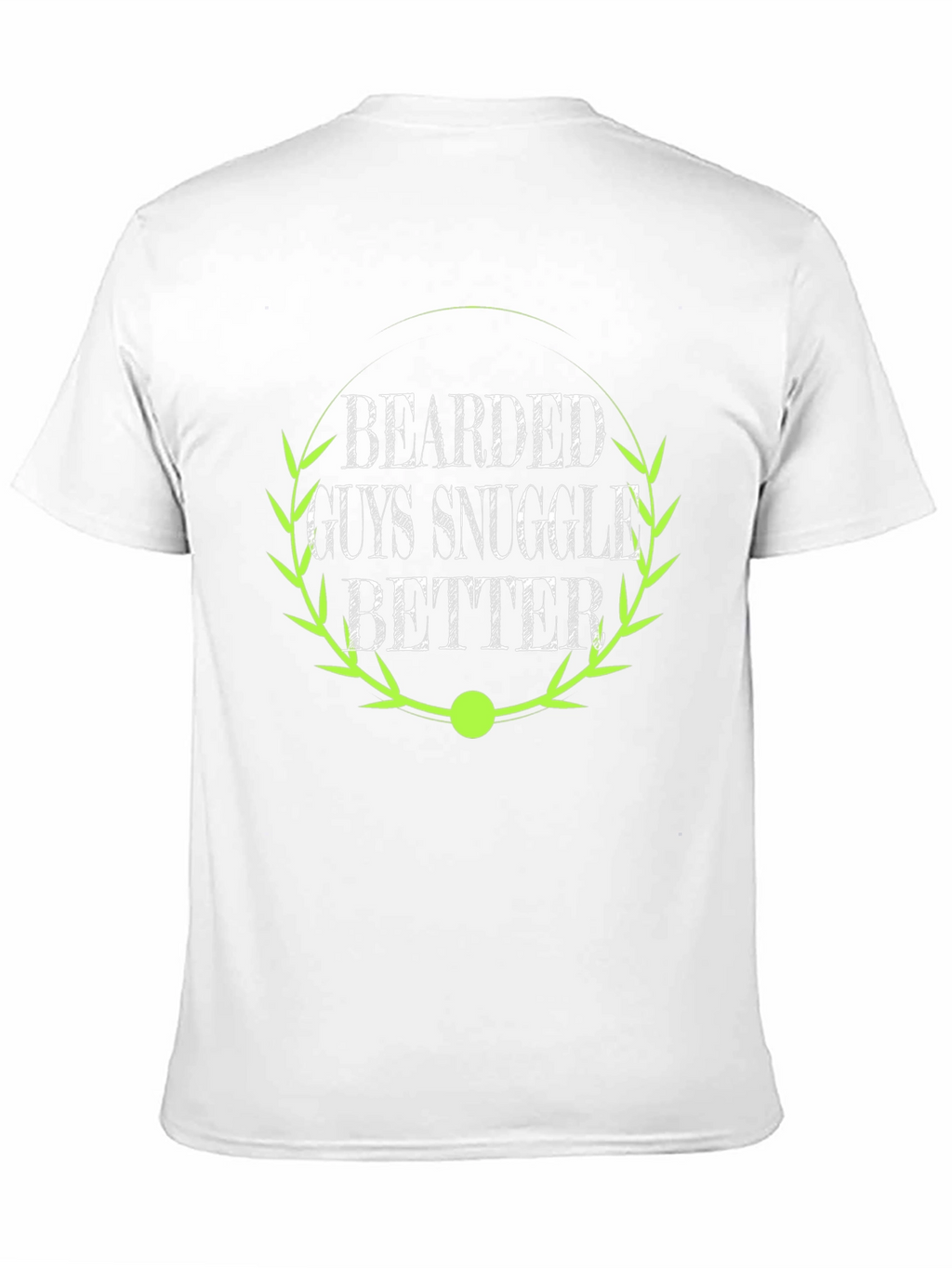 Bearded Guys Snuggle Better Black T-Shirt