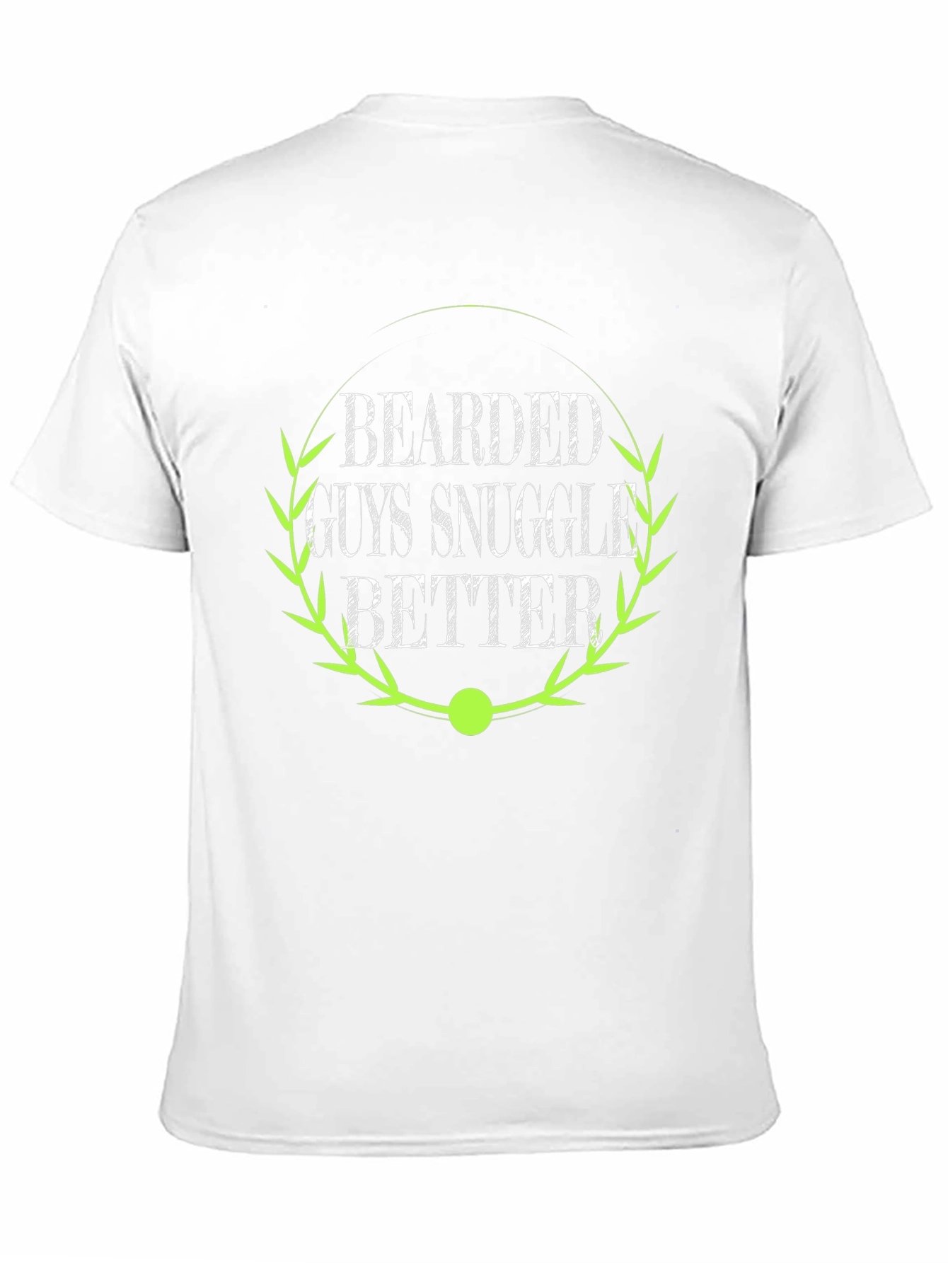 Bearded Guys Snuggle Better Black T-Shirt