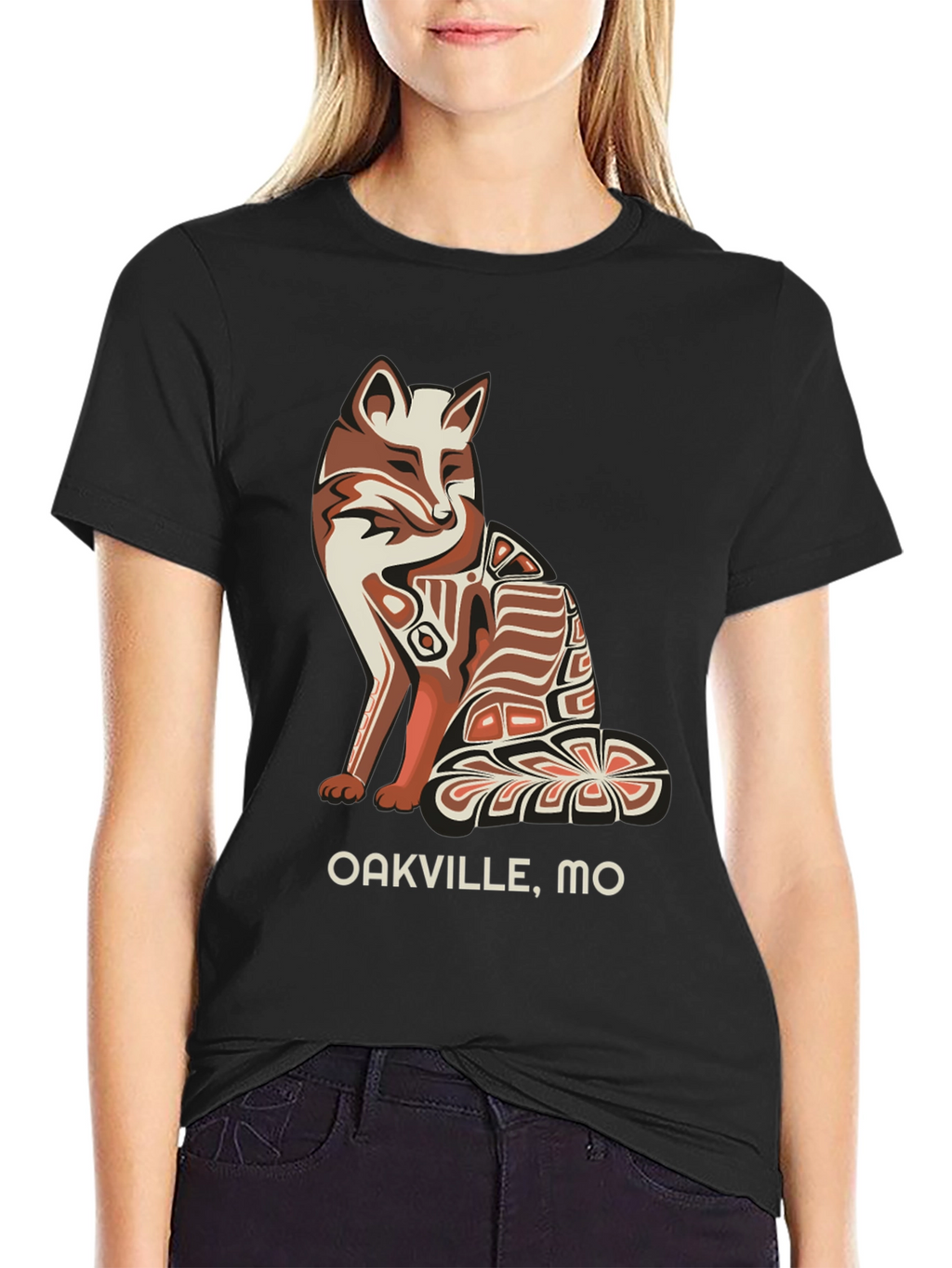 Oakville MO Fox Graphic Tee - Black